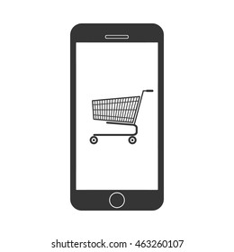 e-commerce icon, vector illustration