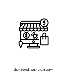 E-commerce icon in vector. Logotype