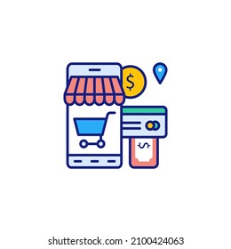 e-commerce icon in vector. Logotype