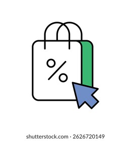 Ecommerce Icon vector stock illustration