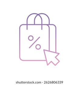 Ecommerce Icon vector stock illustration
