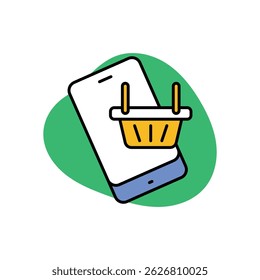 Ecommerce Icon vector stock illustration