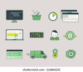 Ecommerce icons