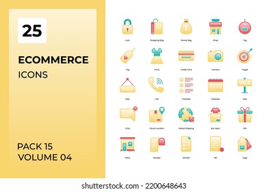 E-commerce icons collection. Set contains such Icons as and more	