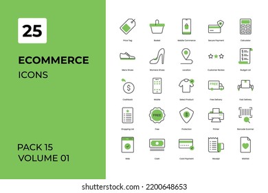 E-commerce icons collection. Set contains such Icons as and more	