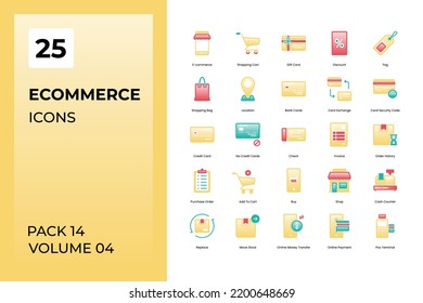 E-commerce icons collection. Set contains such Icons as and more	