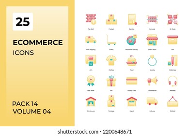 E-commerce icons collection. Set contains such Icons as and more	