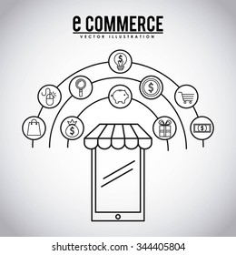 e-commerce icons design, vector illustration eps10 graphic 