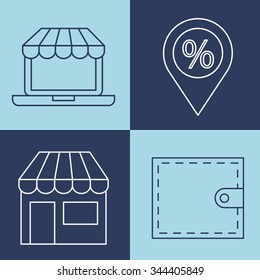 e-commerce icons design, vector illustration eps10 graphic 
