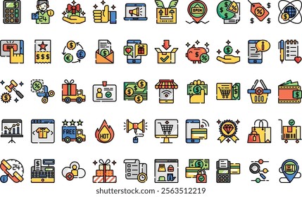 Ecommerce icons High-Quality Vector Icons Collection with Editable Stroke. Ideal for Professional and Creative Projects.