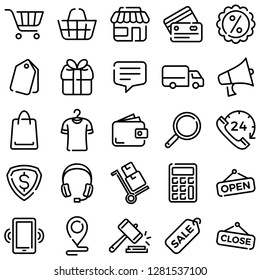 ecommerce icons pack