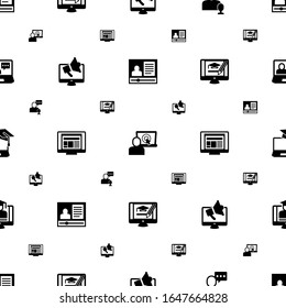 ecommerce icons pattern seamless. Included editable filled eCommerce marketing, eCommerce platform, online store, Digital marketing icons. icons for web and mobile.
