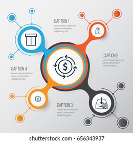 Ecommerce Icons Set. Collection Of Withdraw Money, Box, Rebate Sign And Other Elements. Also Includes Symbols Such As Packet, Package, Purchase. Ecommerce Icons Set. Collection Of Withdraw Money, Box, Rebate Sign And Other Elements. Also Includes Symbols Such As Packet, Package, Purchase.