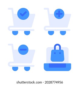 Ecommerce icons set. Perfect for website mobile app, app icons, presentation, illustration and any other projects.