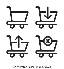Ecommerce icons set. Perfect for website mobile app, app icons, presentation, illustration and any other projects.