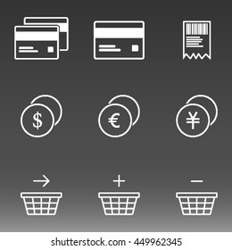 E-Commerce Icons Set Vector Illustration