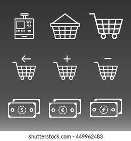E-Commerce Icons Set Vector Illustration