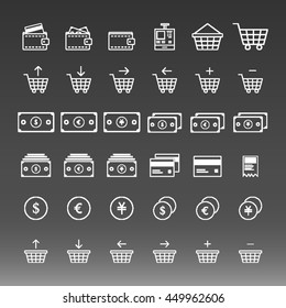 E-Commerce Icons Set Vector Illustration