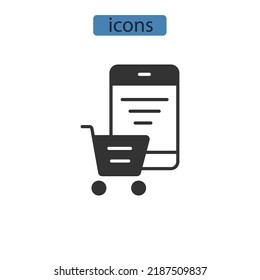 E-commerce icons  symbol vector elements for infographic web