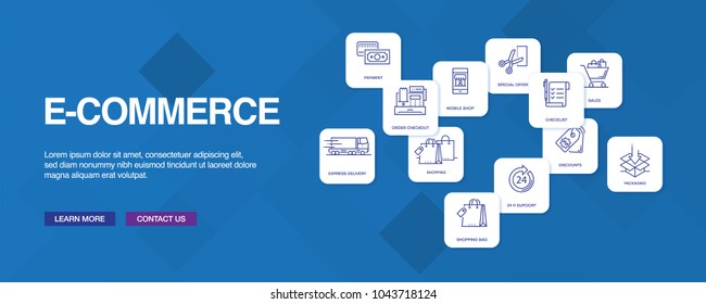 E-Commerce Infographic Icon Set