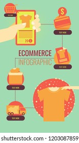 Ecommerce infographic illustration