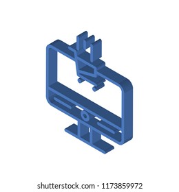 Ecommerce isometric left top view 3D icon