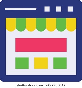 eCommerce landing page creation vector icon design, Webdesign and Development symbol, user interface or graphic sign, website engineering illustration, eshop layout designing concept