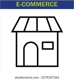 E-commerce Line Editable Icons. Vector illustration in modern thin line style of online marketing related icons.  E-commerce symbol collection. Editable stroke icons