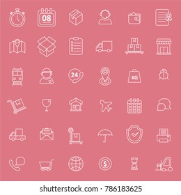 ecommerce line flat icon 