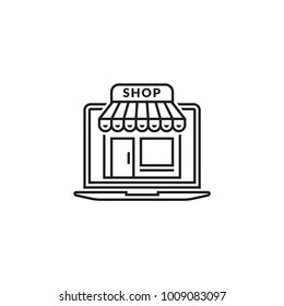 e-commerce line icon