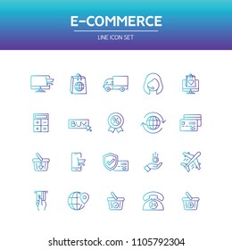 E-Commerce Line Icon