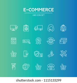 E-Commerce Line Icon