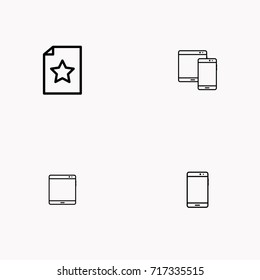 E-commerce line icon set