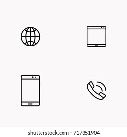 E-commerce line icon set