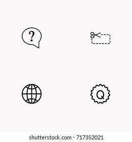 E-commerce line icon set