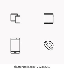 E-commerce line icon set