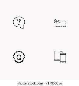 E-commerce line icon set