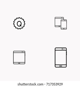 E-commerce line icon set