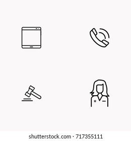 E-commerce line icon set