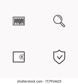E-commerce line icon set