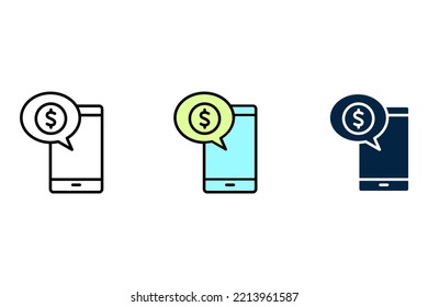 E-commerce line icon. Simple element illustration. E-commerce concept outline symbol design.