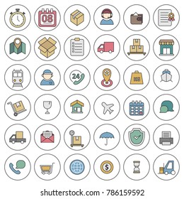 ecommerce line icon vector 
