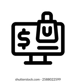 ecommerce line icon. vector icon for your website, mobile, presentation, and logo design.