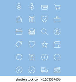 Ecommerce line icons