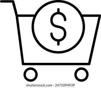 E-Commerce Line Vector Icon Design