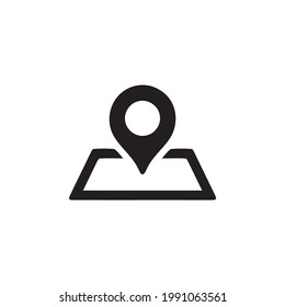 Ecommerce, location icon graphic template