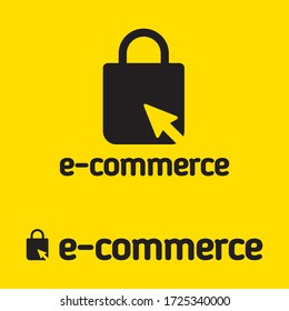 E-commerce logo. Concept for online shop.