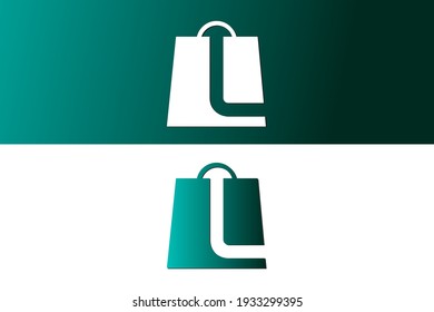 ecommerce logo design letter l photo Vector