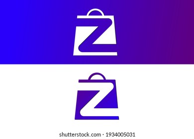 ecommerce logo design letter z photo Vector