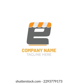 Ecommerce logo design. Vector Online Shop Logo idea and concept. Vector logo for ecommerce,sale, discount or store web element